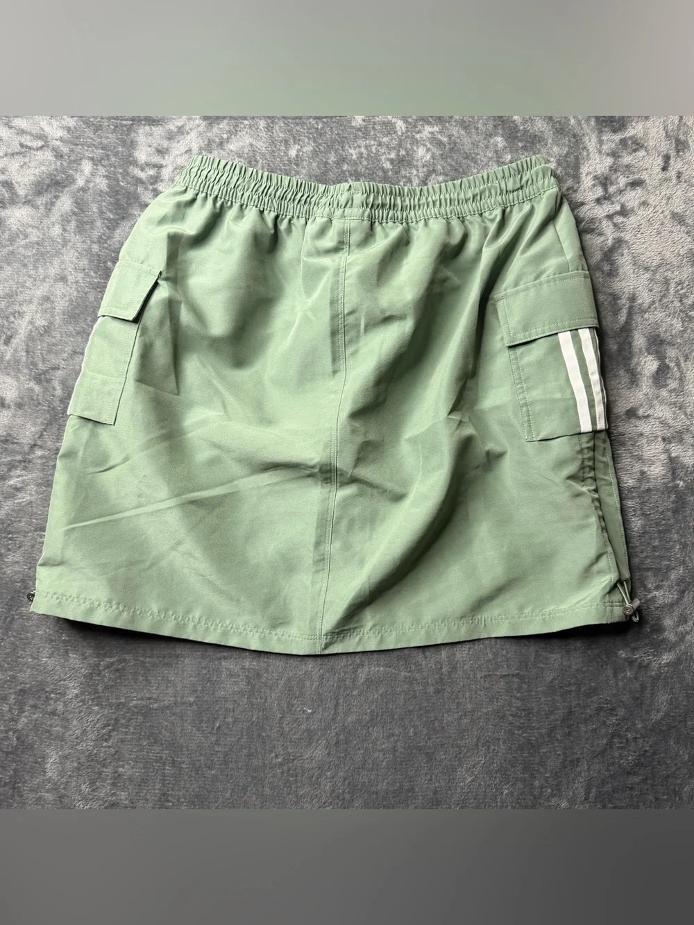 Adidas Utility Cargo Mini Skirt in Sage Green